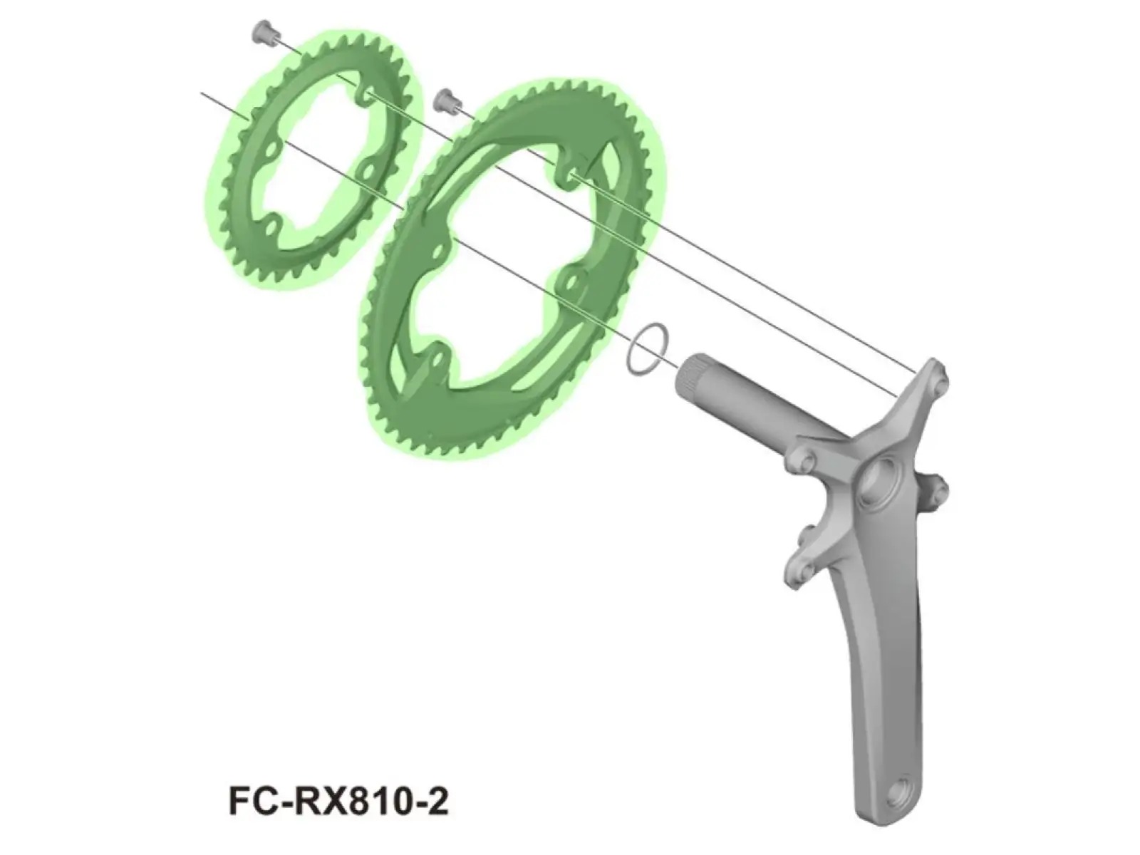 Shimano GRX FC-RX810-2 Kettenblatt 31 Zähnen