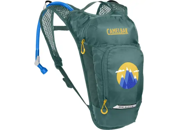 Camelbak Mini Mule Kinder Rucksack 5 l + Trinkblase 1,5 l Grün/Berge