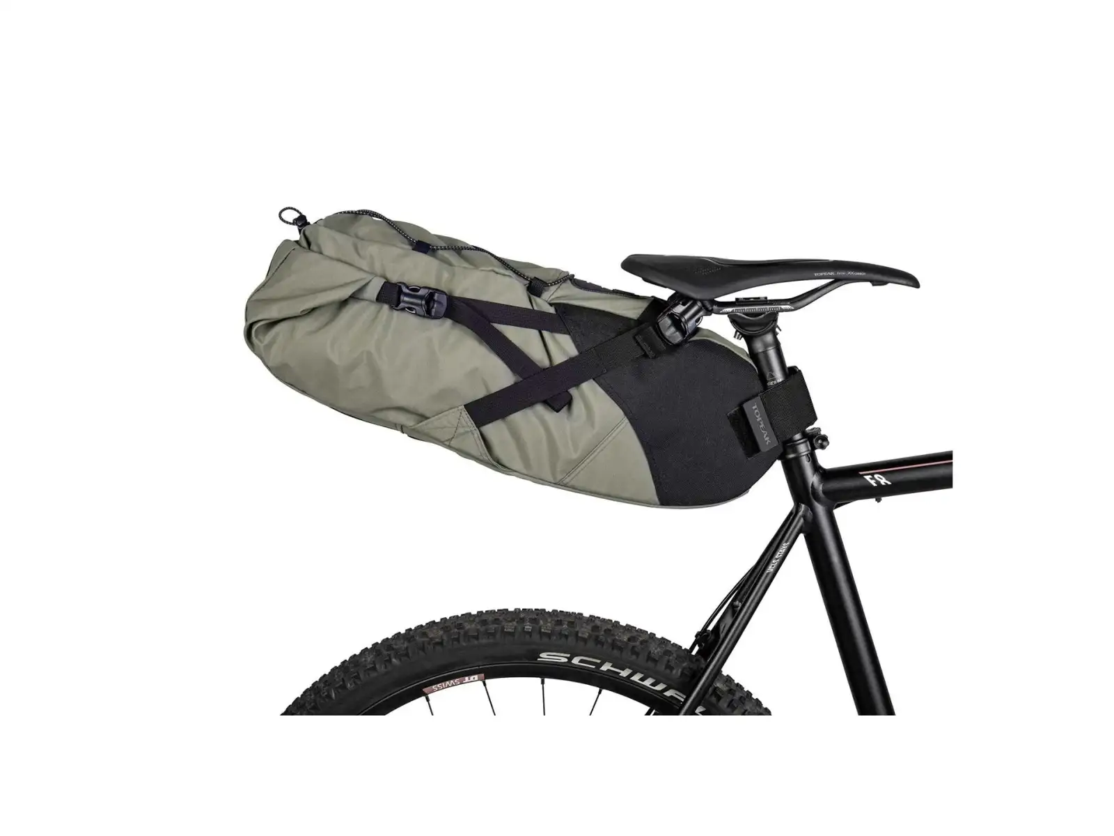 Topeak BackLoader Rolltasche für den Sattel 15 l grün