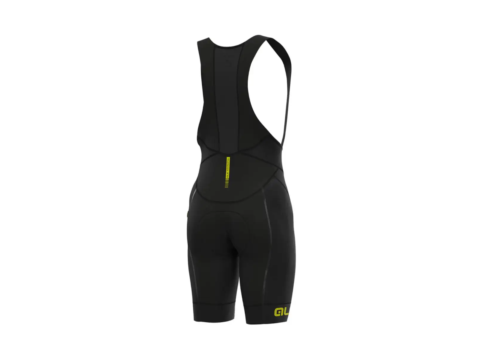 Fahrradshorts Alé R-EV1 Agonista Plus Herren Schwarz/Fluo Gelb