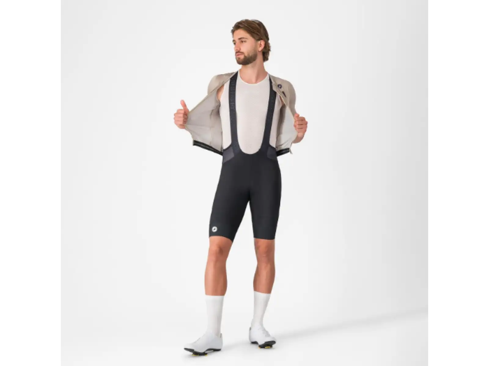 Castelli Endurance 4 Herren-Shorts mit Polster und Trägern schwarz