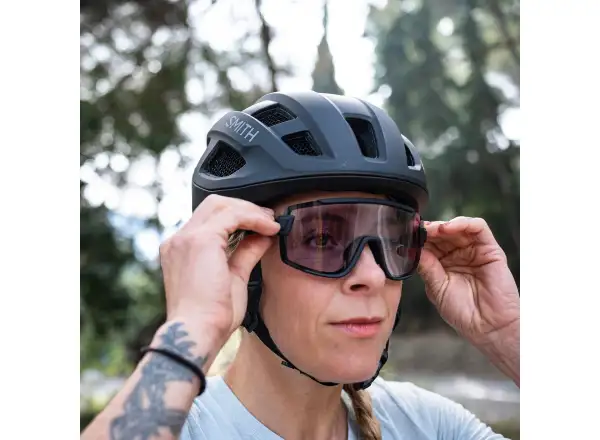 Smith Wildcat Fahrradbrille Matte Black/ChromaPop Photochromic Clear To Gray
