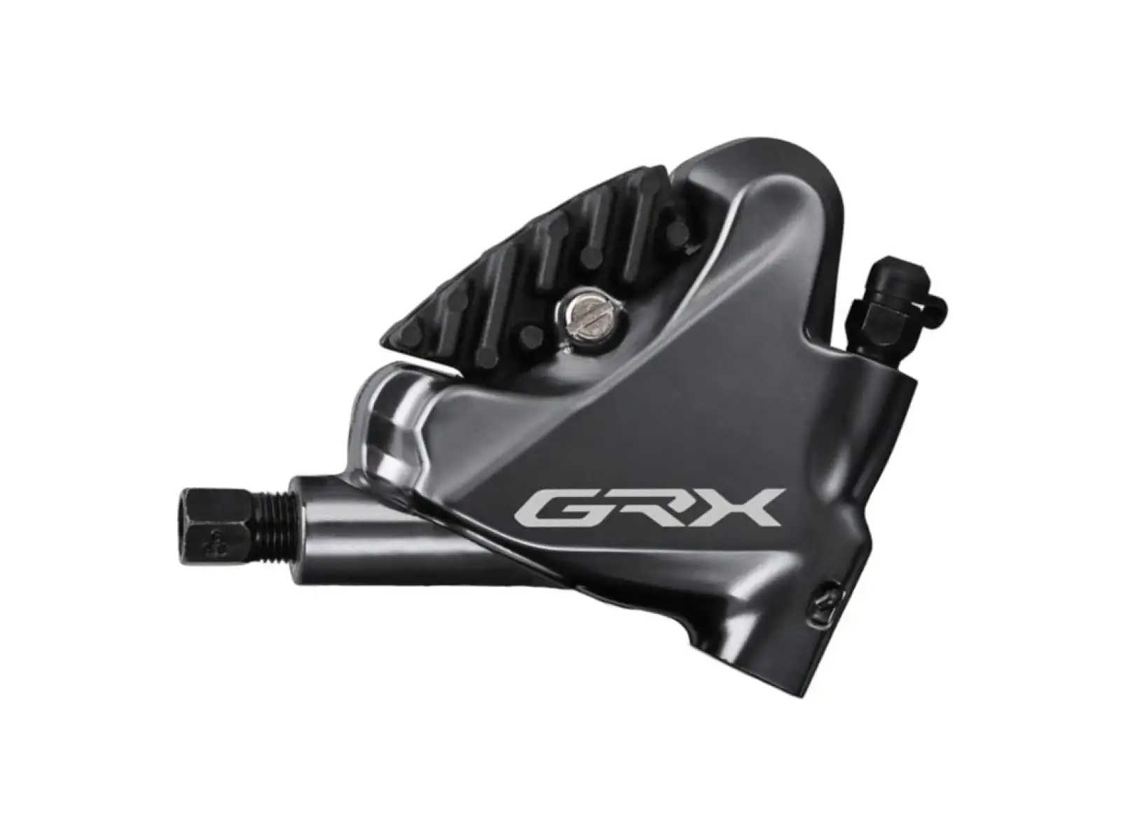 Shimano GRX BR-RX810 Hinterer Flat Mount Bremssattel L03A Polymer-Beläge + Kühlrippen Schrauben 25 mm