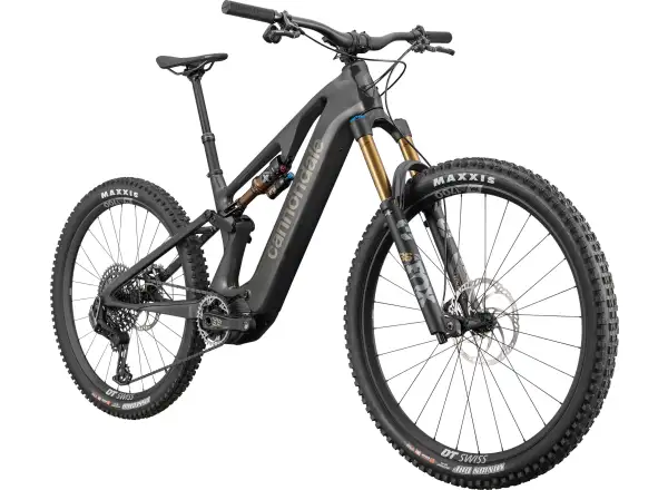 Cannondale Moterra SL 1, ein leichtes vollgefedertes E-Bike in RAW-Lackierung.