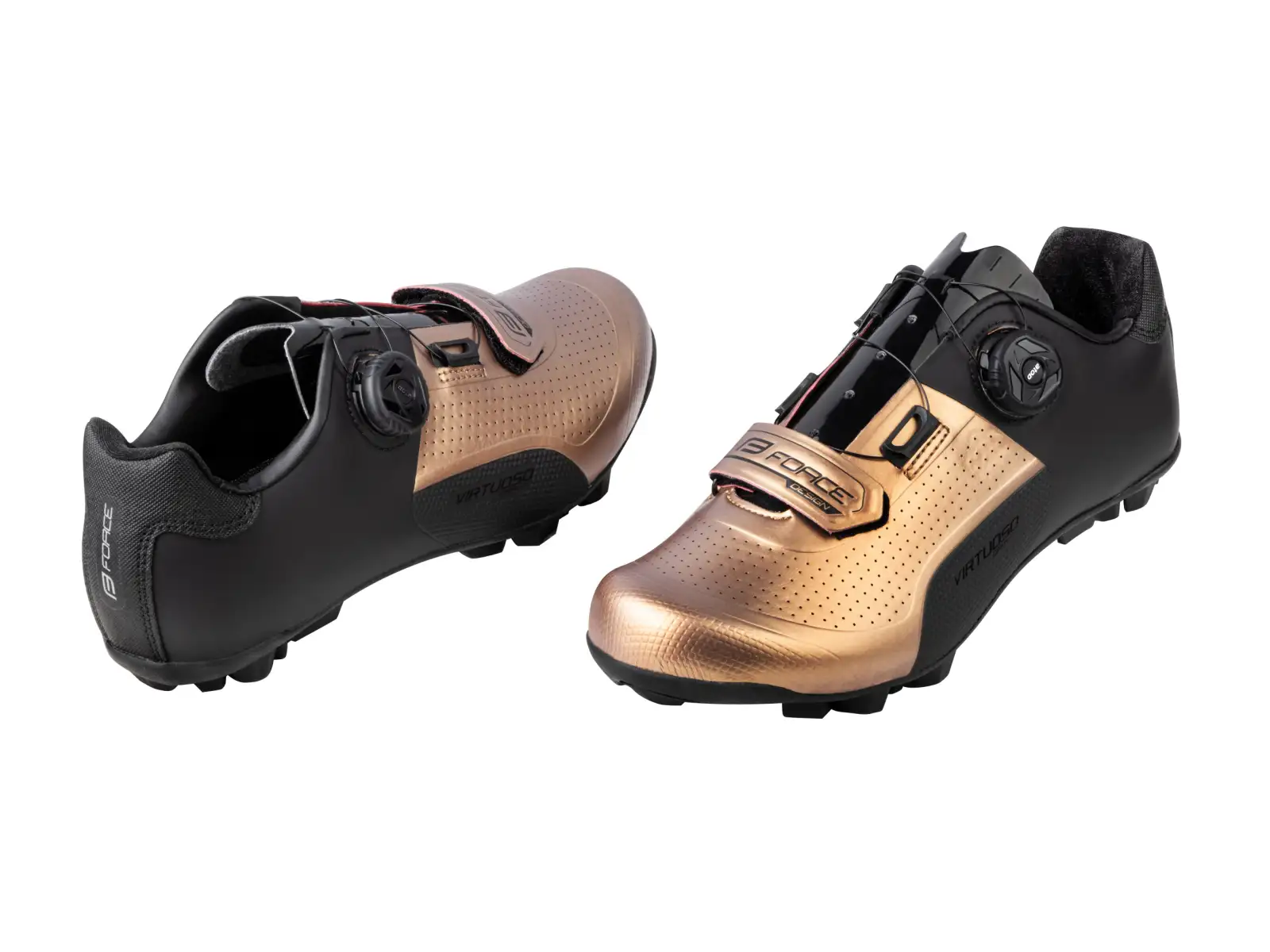 Force Virtuoso Gravel Herren-Fahrradschuhe schwarz/bronze