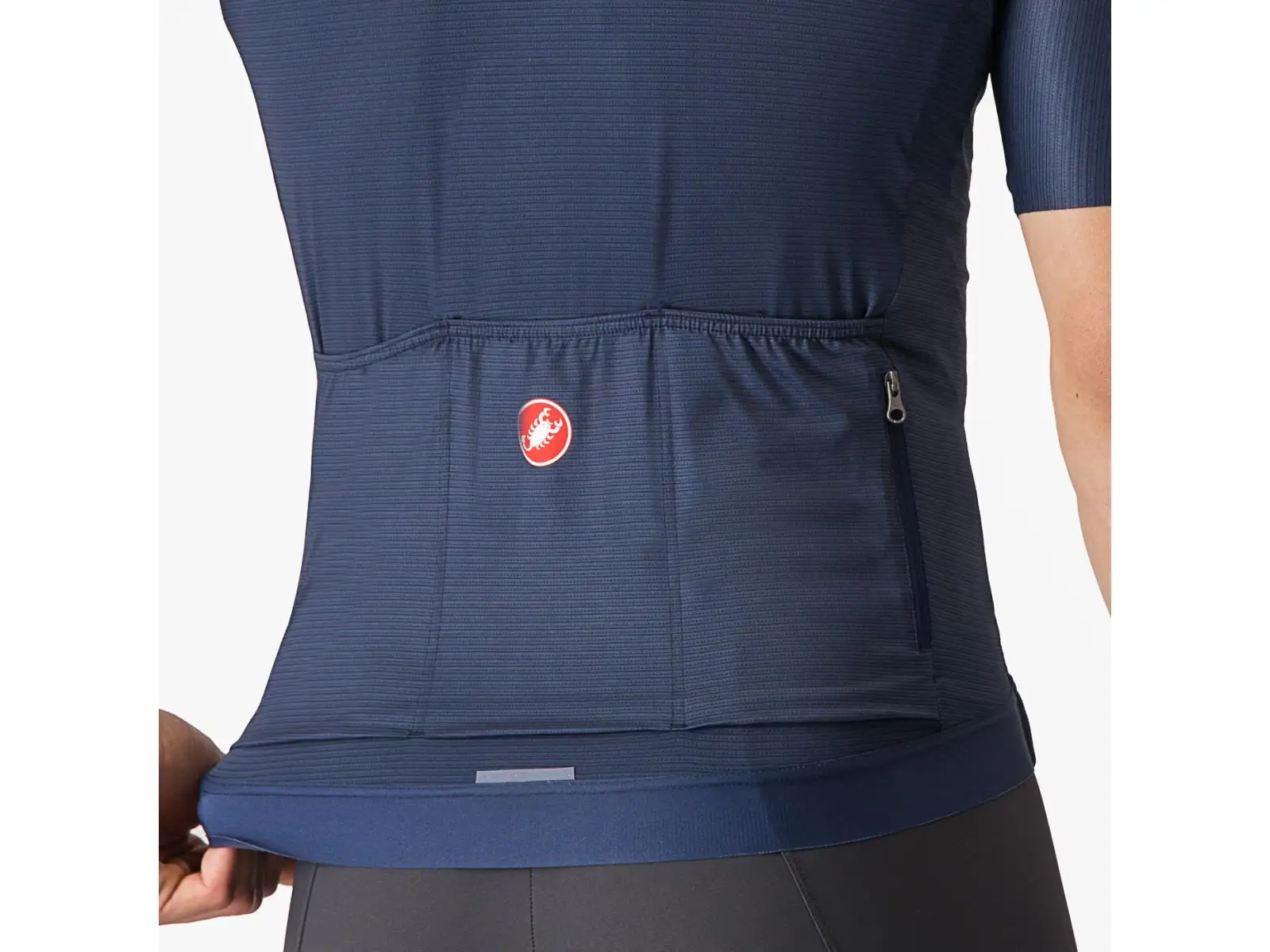 Castelli Espresso Herren-Trikot Kurzarm Belgian Blue/Silver Moon