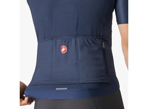 Castelli Espresso Herren-Trikot Kurzarm Belgian Blue/Silver Moon