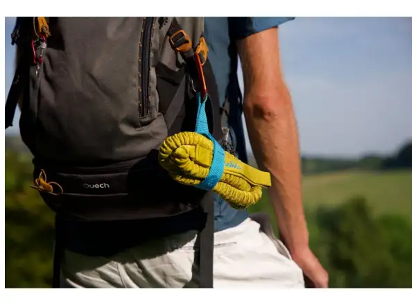 Zugseil Premium Umhängeband mit Karabiner gelb