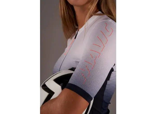 Mavic Essential Graphic Damen Radtrikot Kurzarm Deep Blue/White