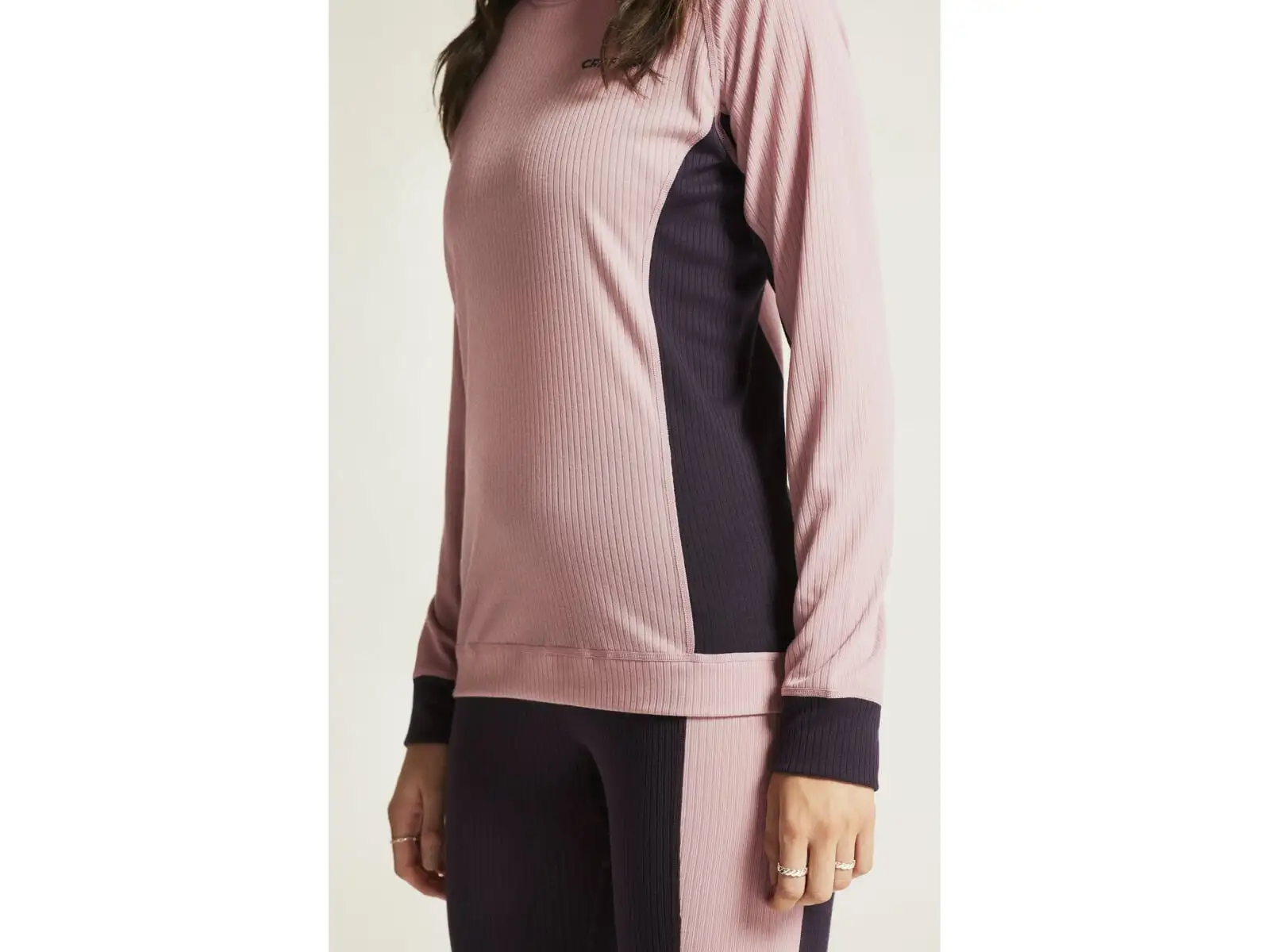 Craft Core Dry Baselayer Damen-Set Langarmshirt+Hose Rosa