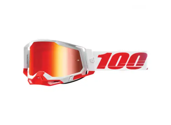 100% Racecraft 2 Brille St Kith/Mirror Red Lens