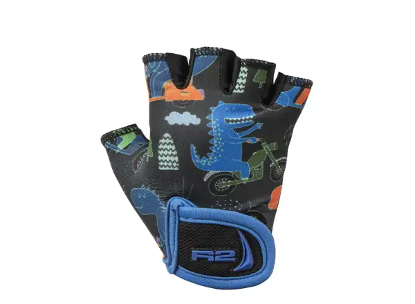 R2 Voska Kinder Fahrrad Handschuhe schwarz/blau