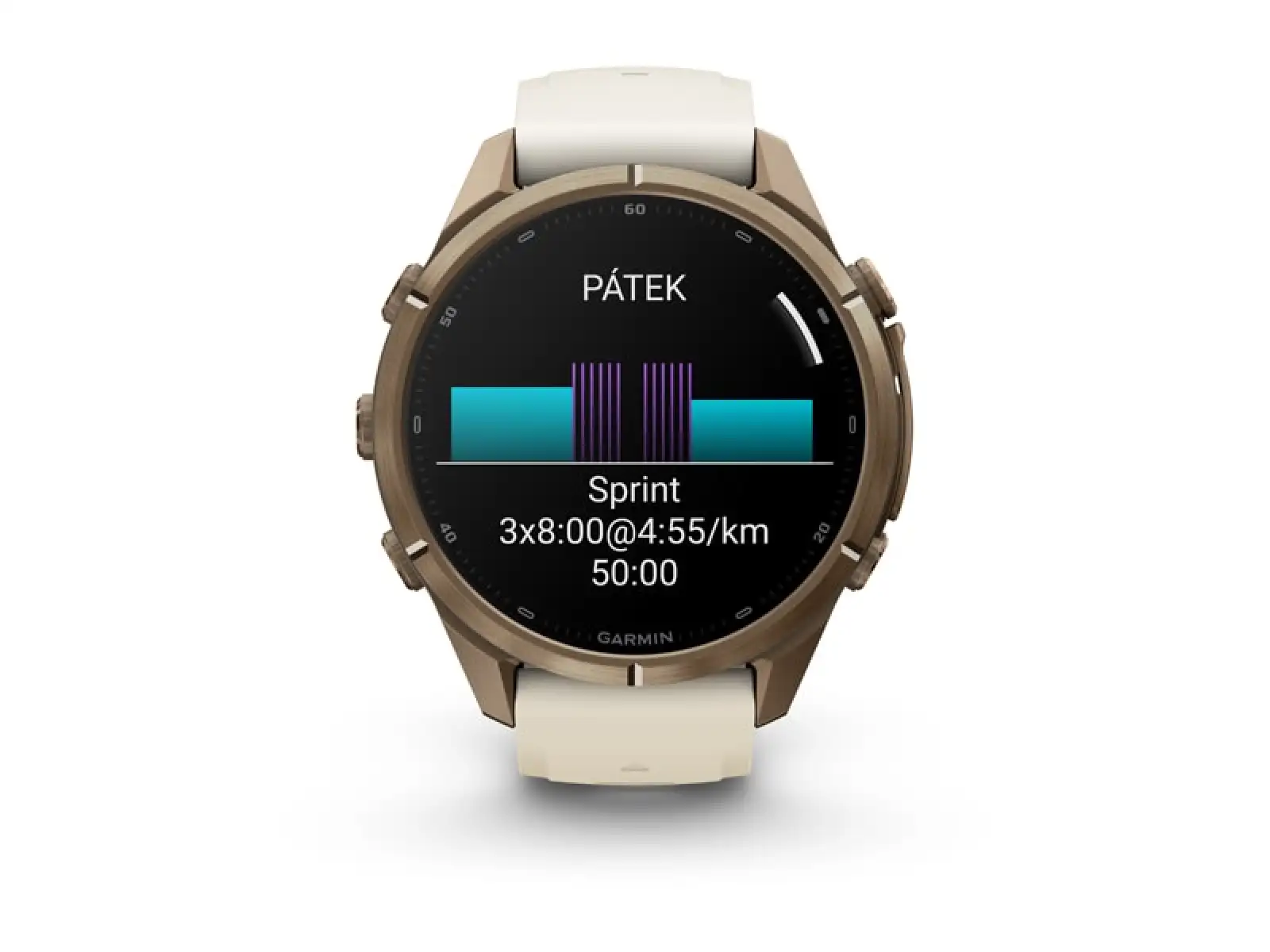 Garmin fenix 9 Pro inReach 43 mm Smartwatch Autumn gold titanium/Cream/french gray