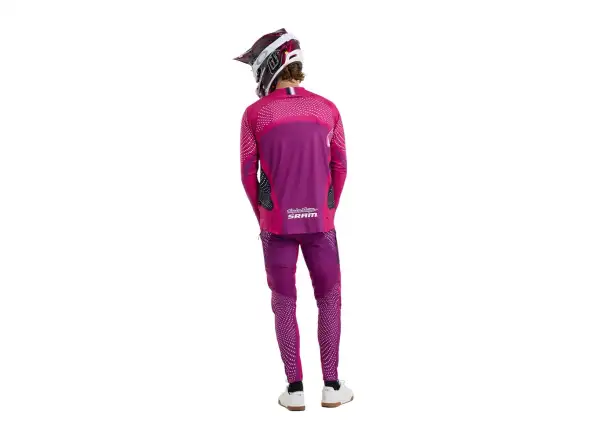 Troy Lee Designs x SRAM Sprint Ultra Herren Langarmtrikot Radioscape Fuchsia