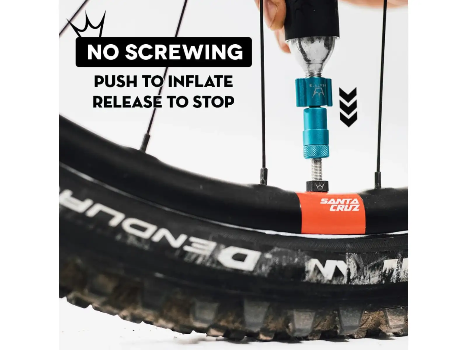 Peatys Holeshot CO2-Pumpenkopf Lila