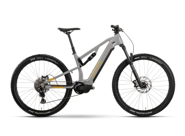 Raymon Trailray 120 Pro vollgefedertes Elektrofahrrad timelessgrey/mustard