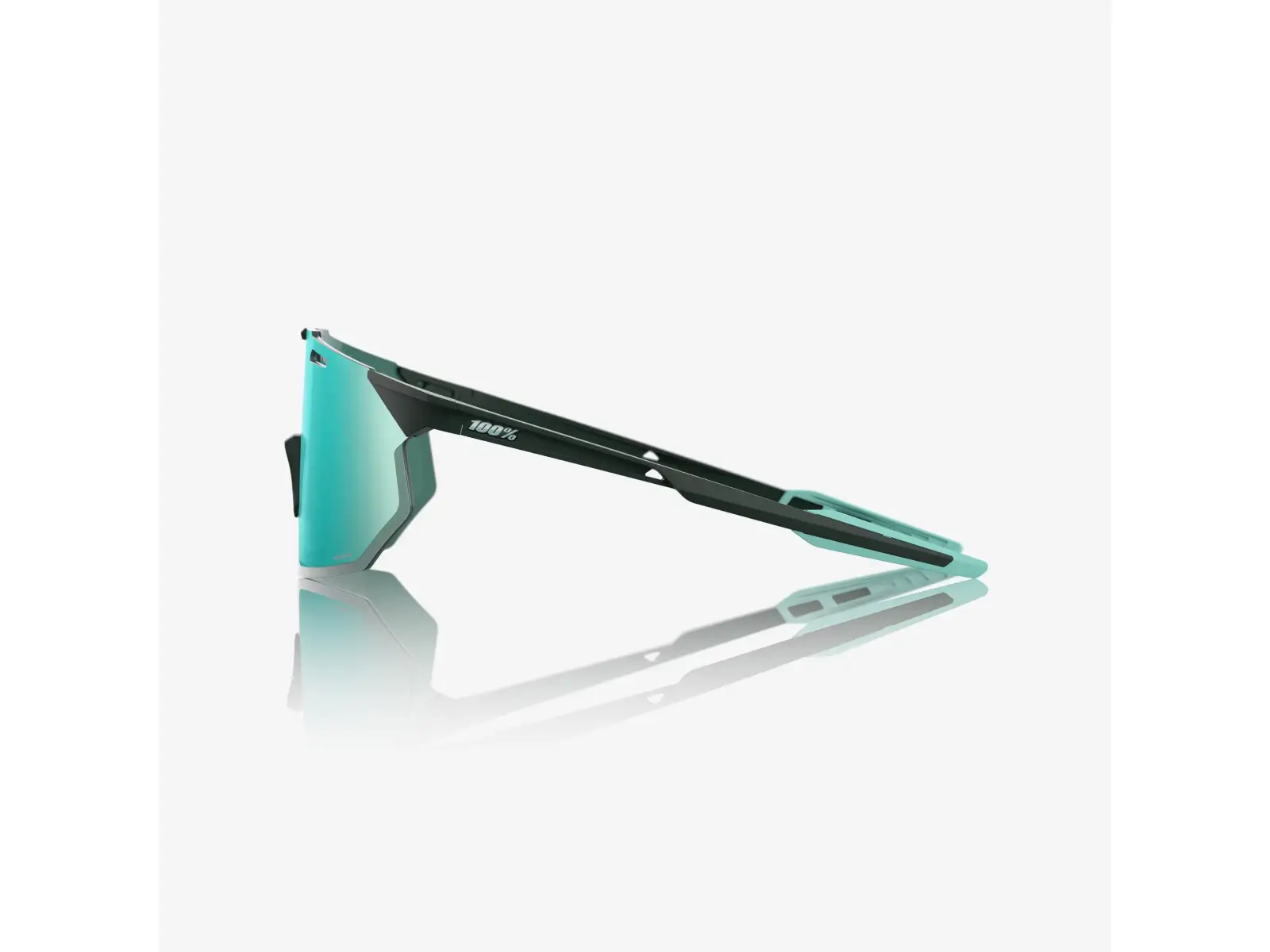 100% Hypercraft SQ Sportbrille Matte Juniper/HiPER Mint Mirror Lens