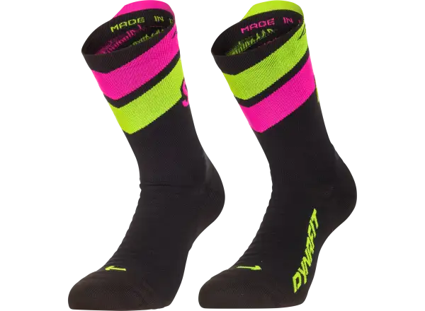 Dynafit Ultra Crew Laufsocken Black Out/Ultra Yellow