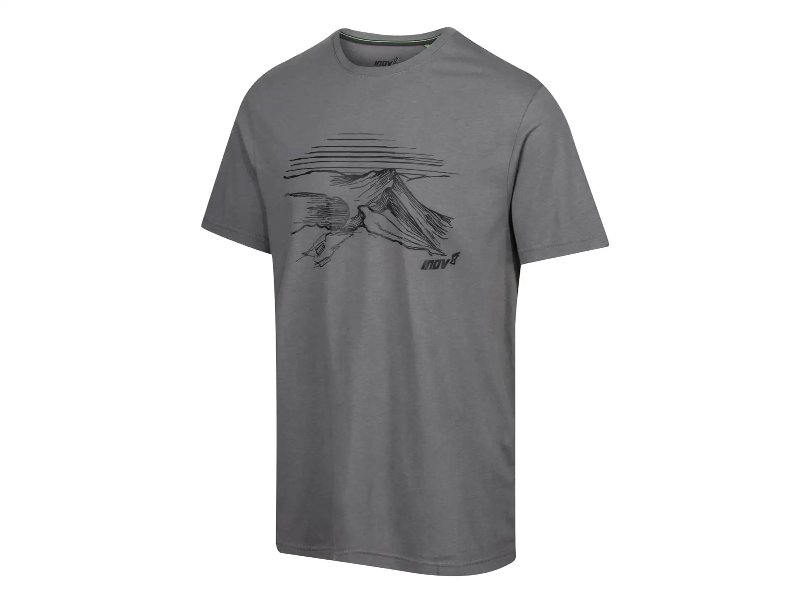 Inov-8 Graphic Tee Helvellyn Herren T-Shirt kurzarm Grau