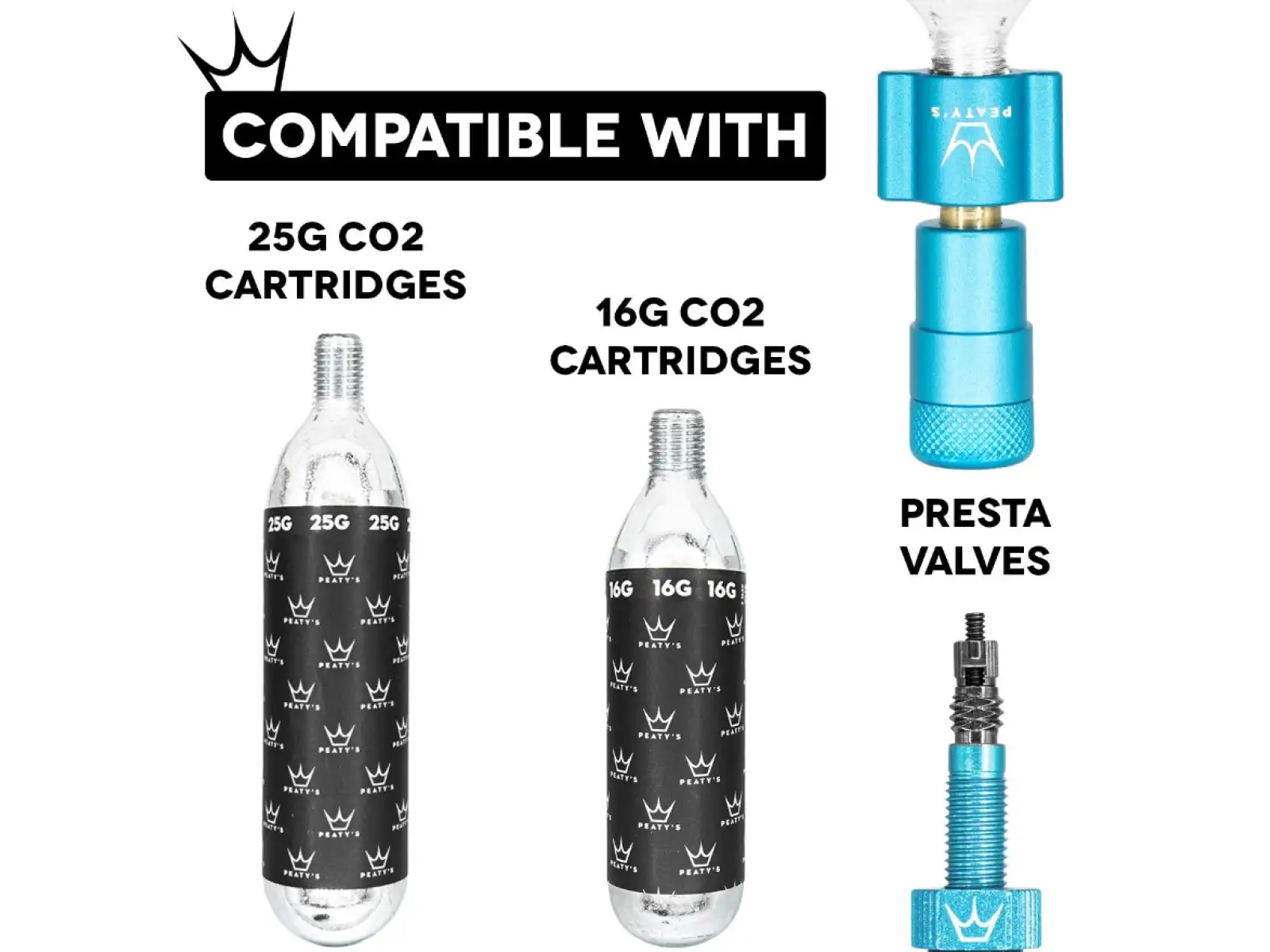 Peatys Holeshot CO2 Pump Head Schiefer