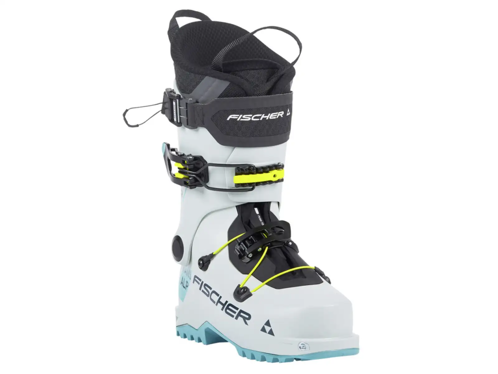 Fischer Transalp Tour Skitourenschuhe weiß/türkis.