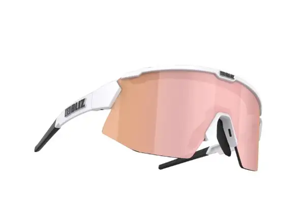 Bliz Breeze Small Brille Matt White Brown/Rose Multi