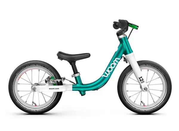 Woom GO 1 Metallic Turquoise 12 Kinderlaufrad