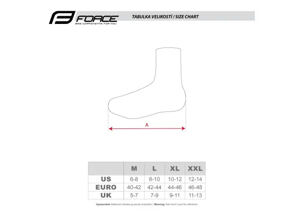 Force F Chance Überschuhe ohne Reißverschluss MTB Schwarz
