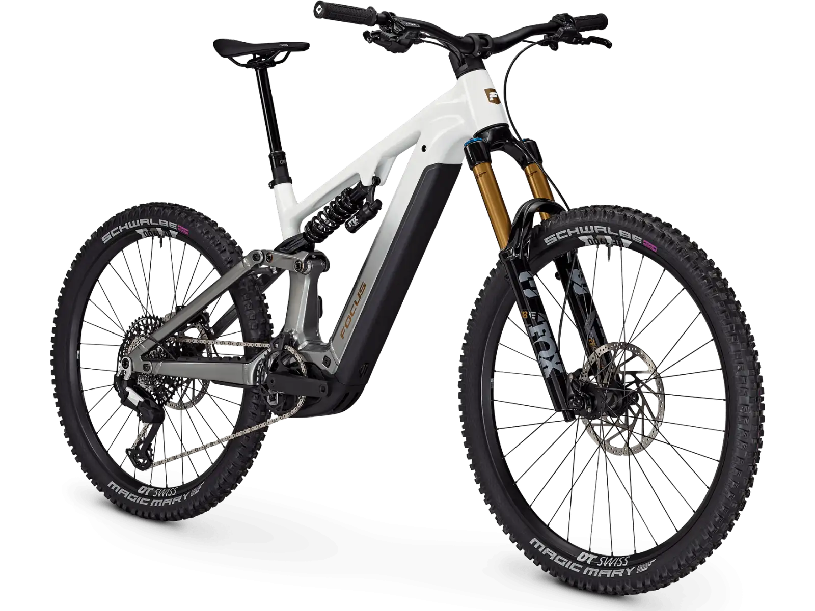Focus E-Mountainbike – SAM2 6.9 800 Wh White/Steelgrey