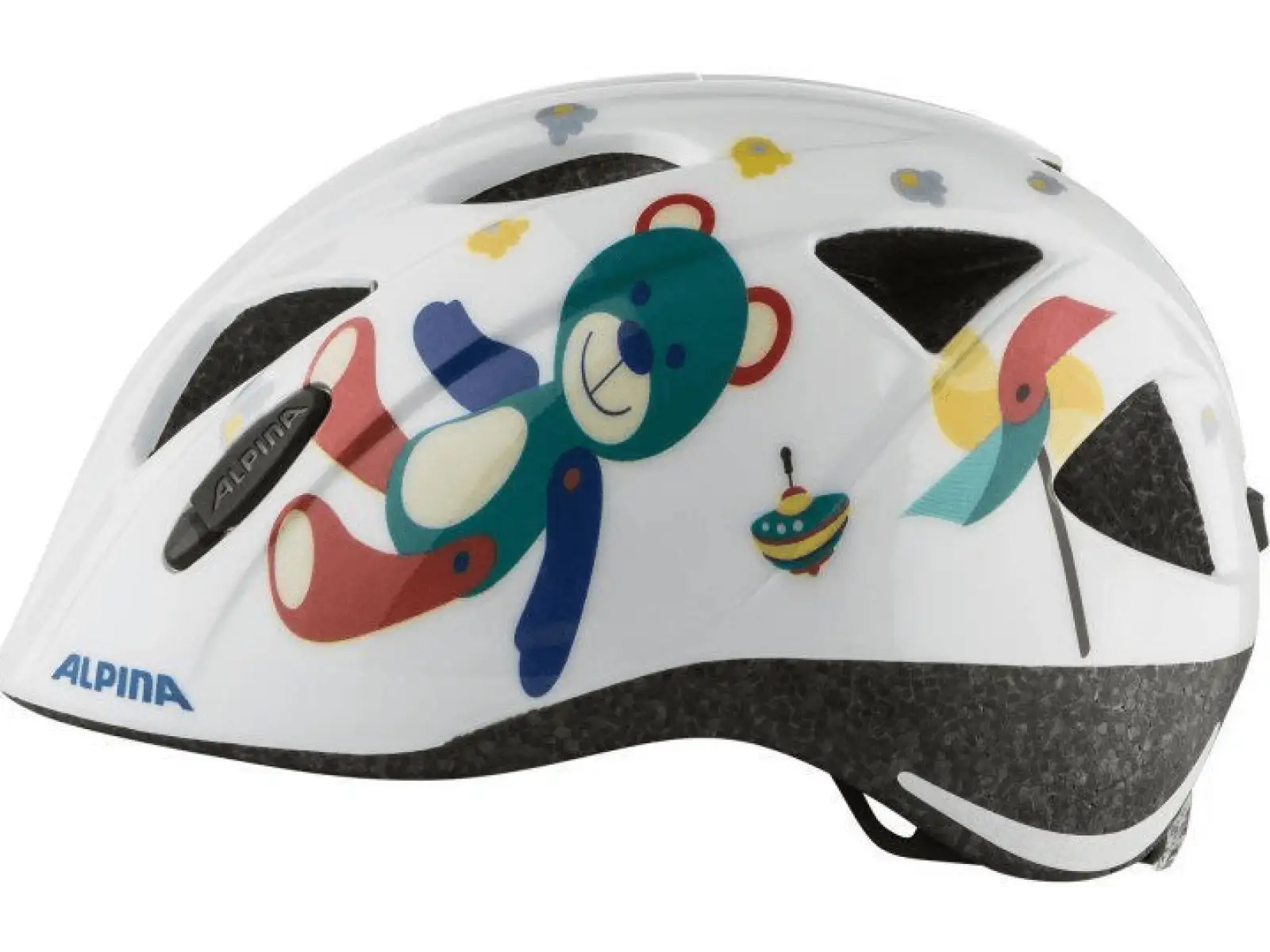 Alpina Ximo Kinderhelm weiß Bear Gloss