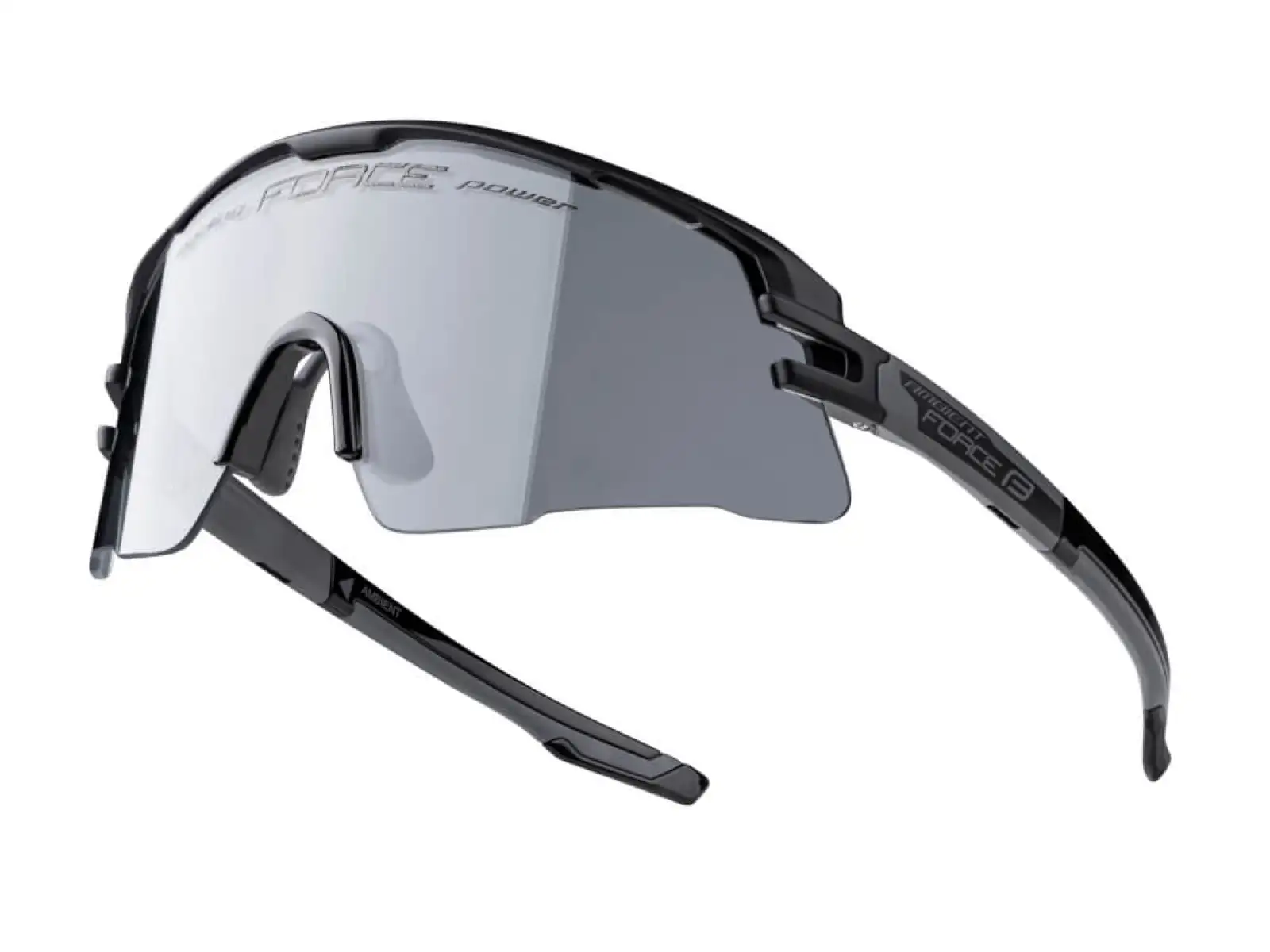 Force Ambient Fahrradbrille Schwarz/Grau, Photochromatische Gläser