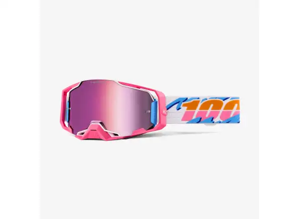 100% Armega Downhill-Brille Lefreak/ HiPER Pink Mirror
