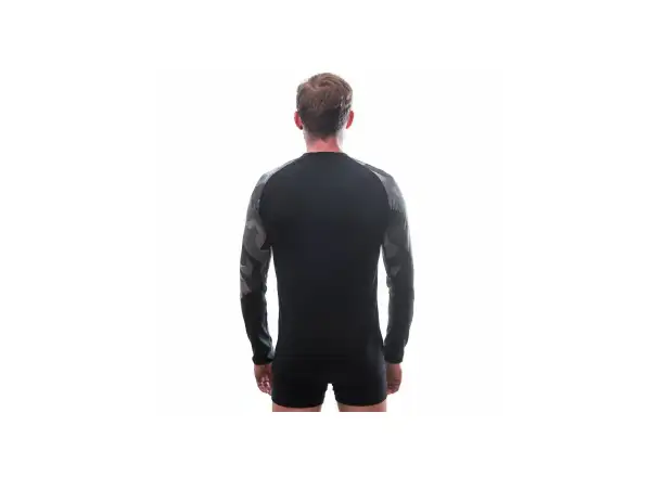 Sensor Merino Impress Herren Thermounterwäsche Langarm schwarz/Camo