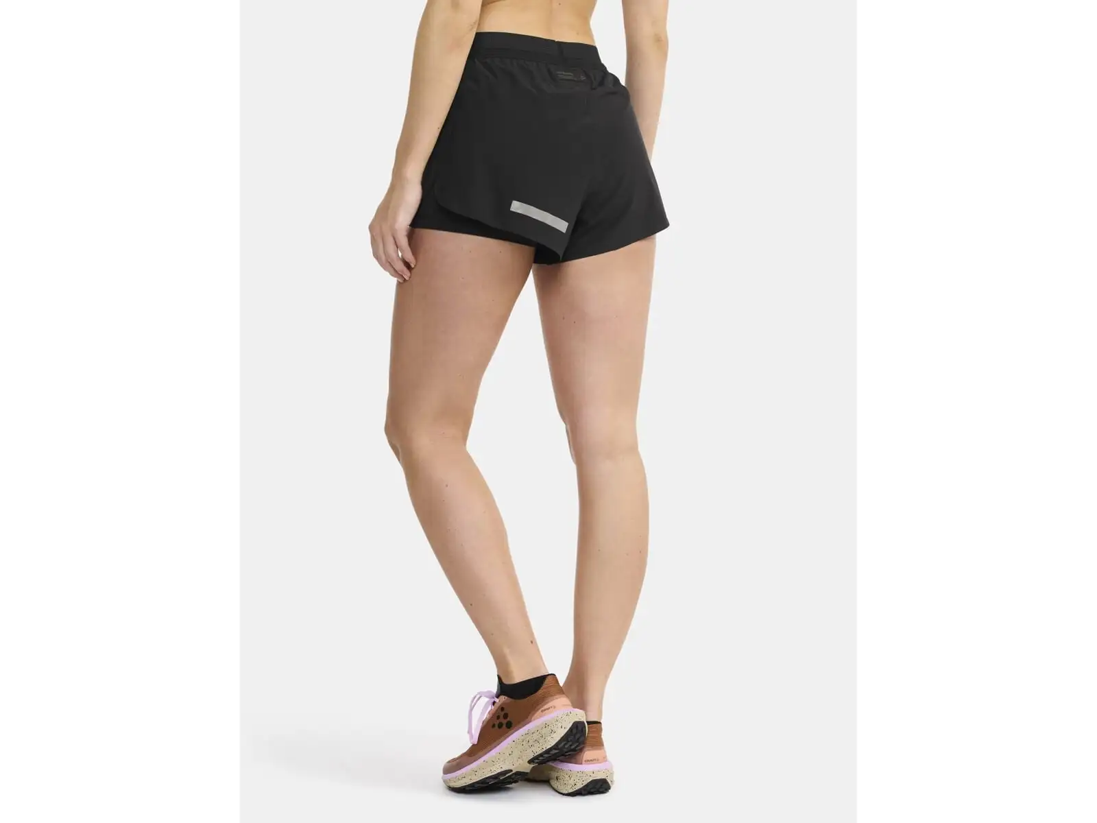 Craft Pro Hypervent Split 2 Damen-Laufshorts Schwarz