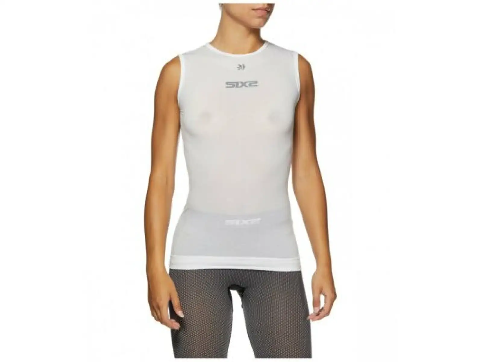 SIXS SML BT Funktions-Tanktop in Weiß.