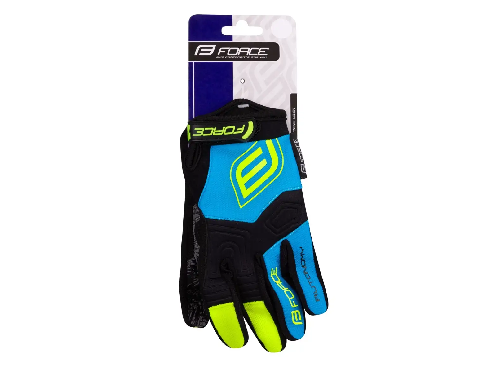 Force Kid Autonomie Kinder-MTB-Handschuhe schwarz/blau