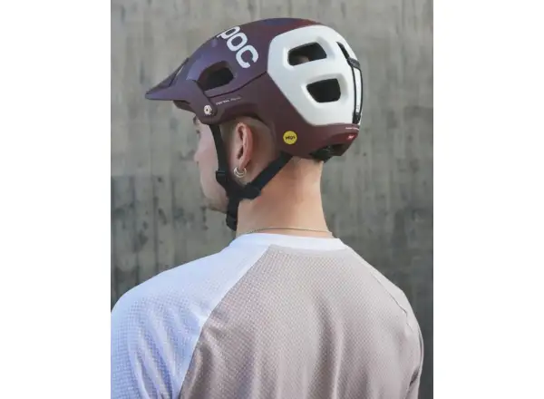 POC Tectal Race MIPS Helm Garnet Red/Hydrogen White Matt