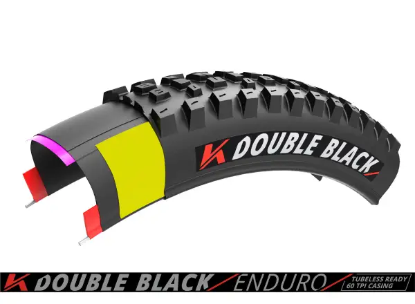 Kenda K-Series Double Black Trail 60TPI K-1265 TR 27,5x2,40" MTB Reifen Kevlar
