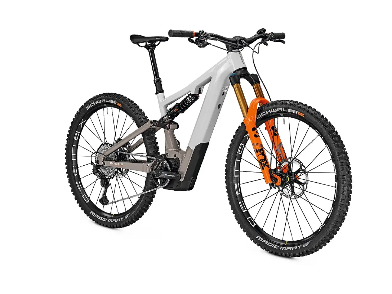 Focus Sam2 6.9 DI 750 Wh Mountain E-Bike in Lichtgrau glänzend/Mondsteingrau glänzend