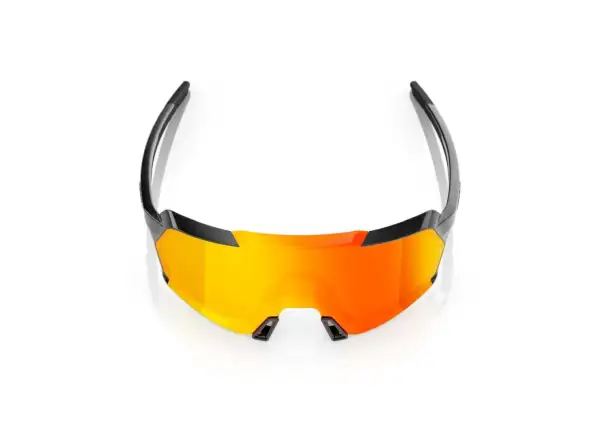 100% Korbin Brille in Gloss Metallic Black mit HiPER Red Multilayer Mirror