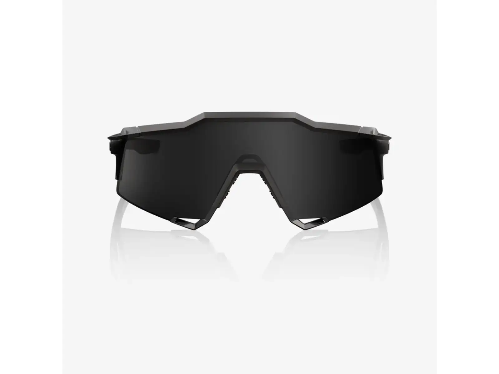 100% Speedcraft Sonnenbrille Matte Black Gloss Black/Black Mirror