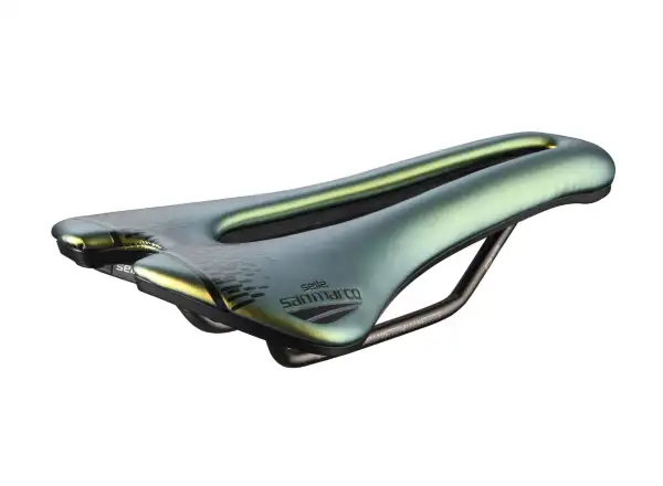Selle San Marco Aspide Short Open-Fit Racing Wide Sattel Iridescent Gold