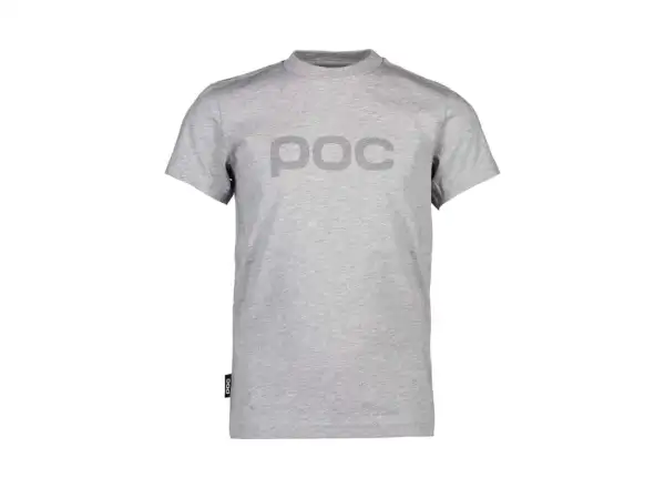 POC Tee Jr Kinder T-Shirt Kurzarm Grey Melange