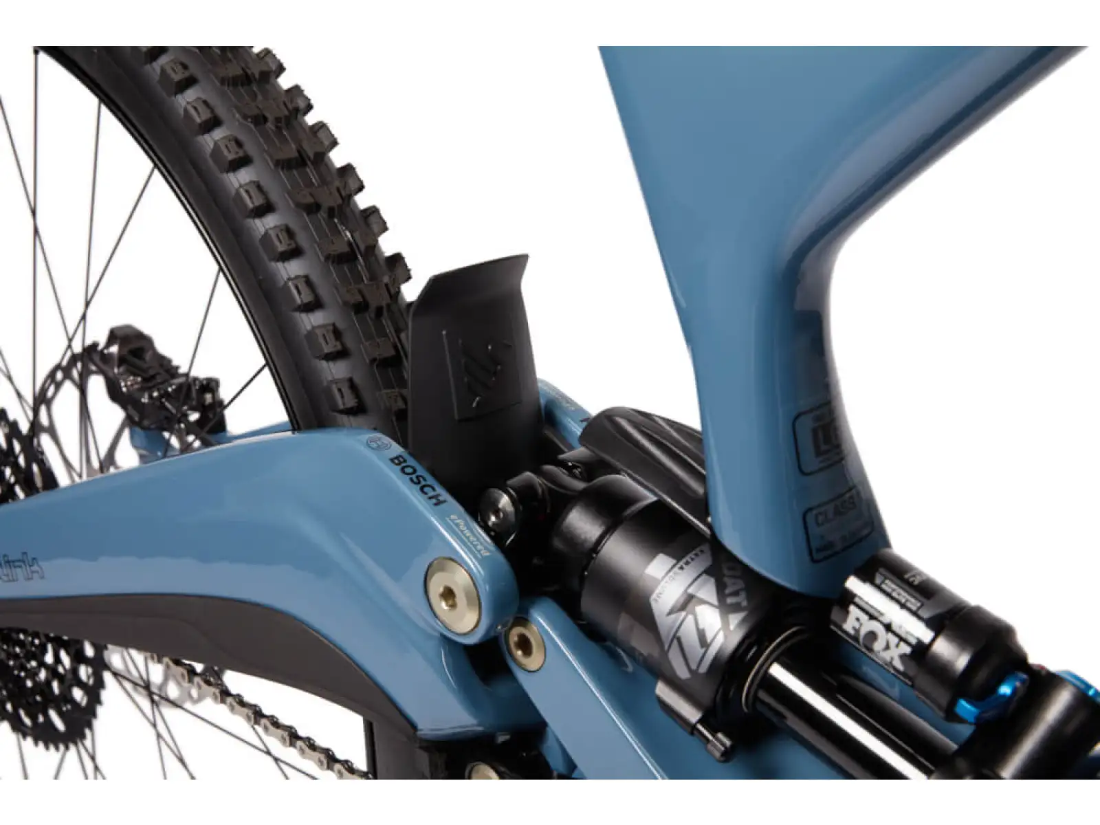 Ibis OSO Storm Blue vollgefedertes E-Bike.