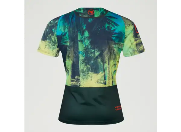Endura Tropical Tee Print LTD Damen Trikot Kurzarm Ghillie Green