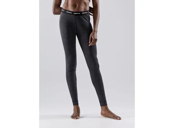 Craft Core Wool Merino Damen Set Langarmshirt+Hose black