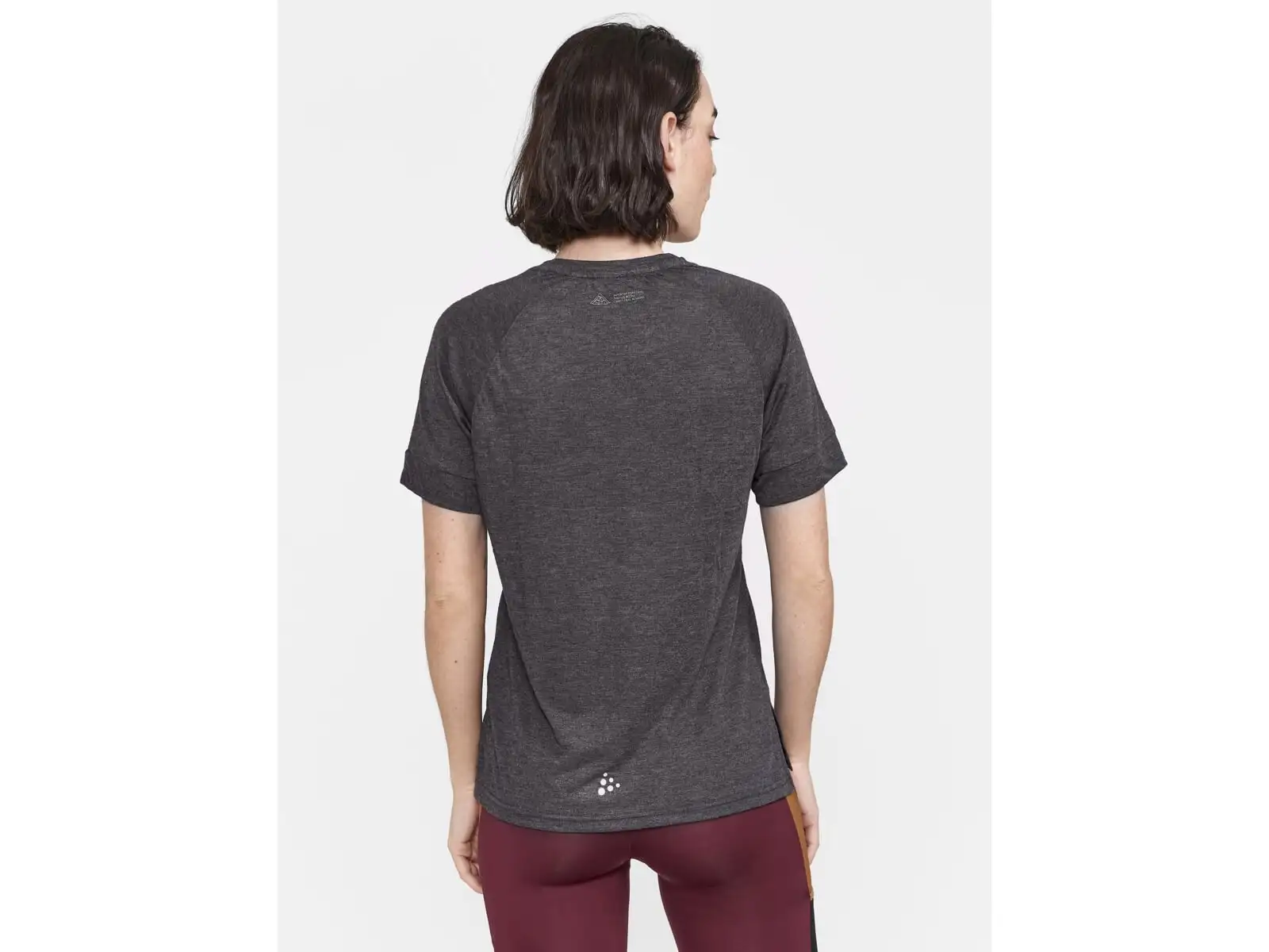 Craft ADV Trail Wool Damen T-Shirt, Kurzarm, Schwarz.
