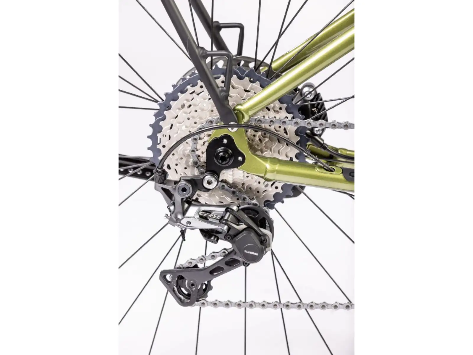 Rock Machine Gravelride e500 Schotter e-Bike Matte Khaki/Schwarz DEMO