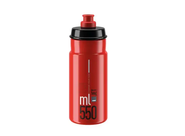 Elite Jet Flasche 550 ml Rot/Grau Logo