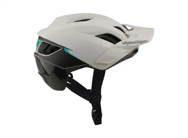 Troy Lee Designs Flowline SE MIPS Helm Stacks Pumice/Real Teal